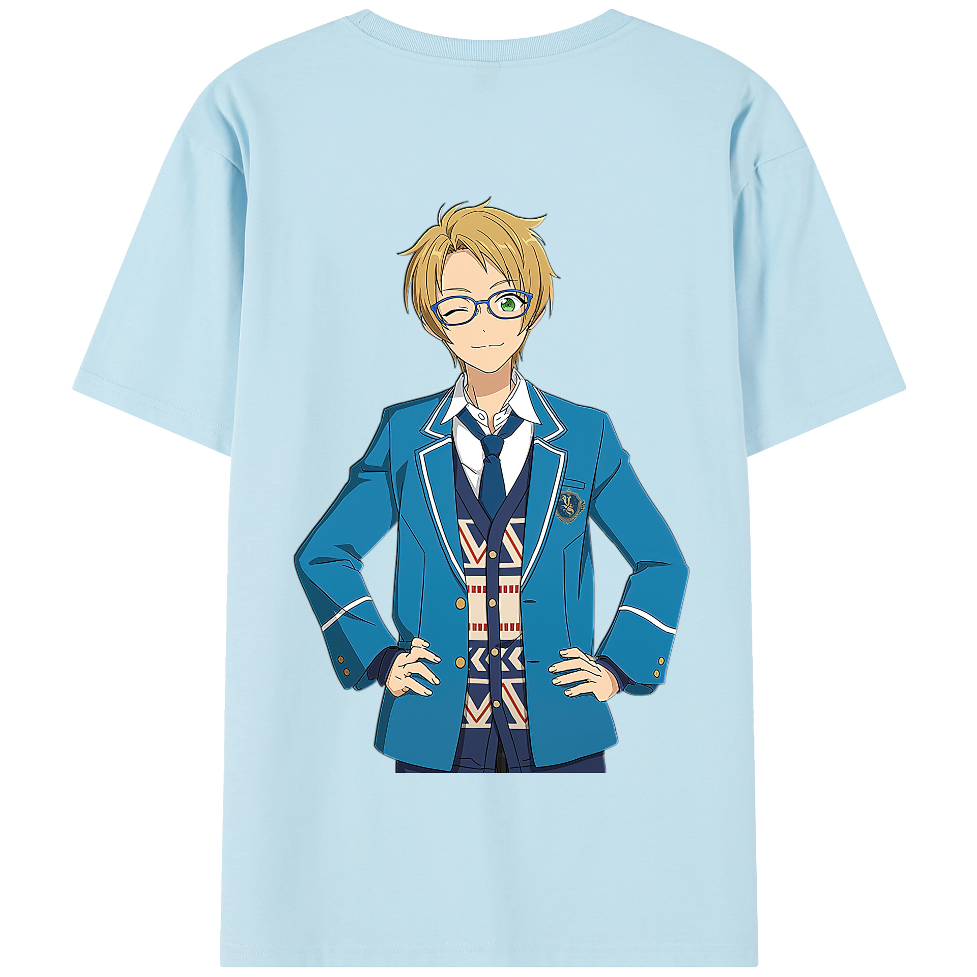 （画像用） あんさんぶるスターズ! Ensemble Stars 綿100％半袖Tシャツ（背面プリント）
